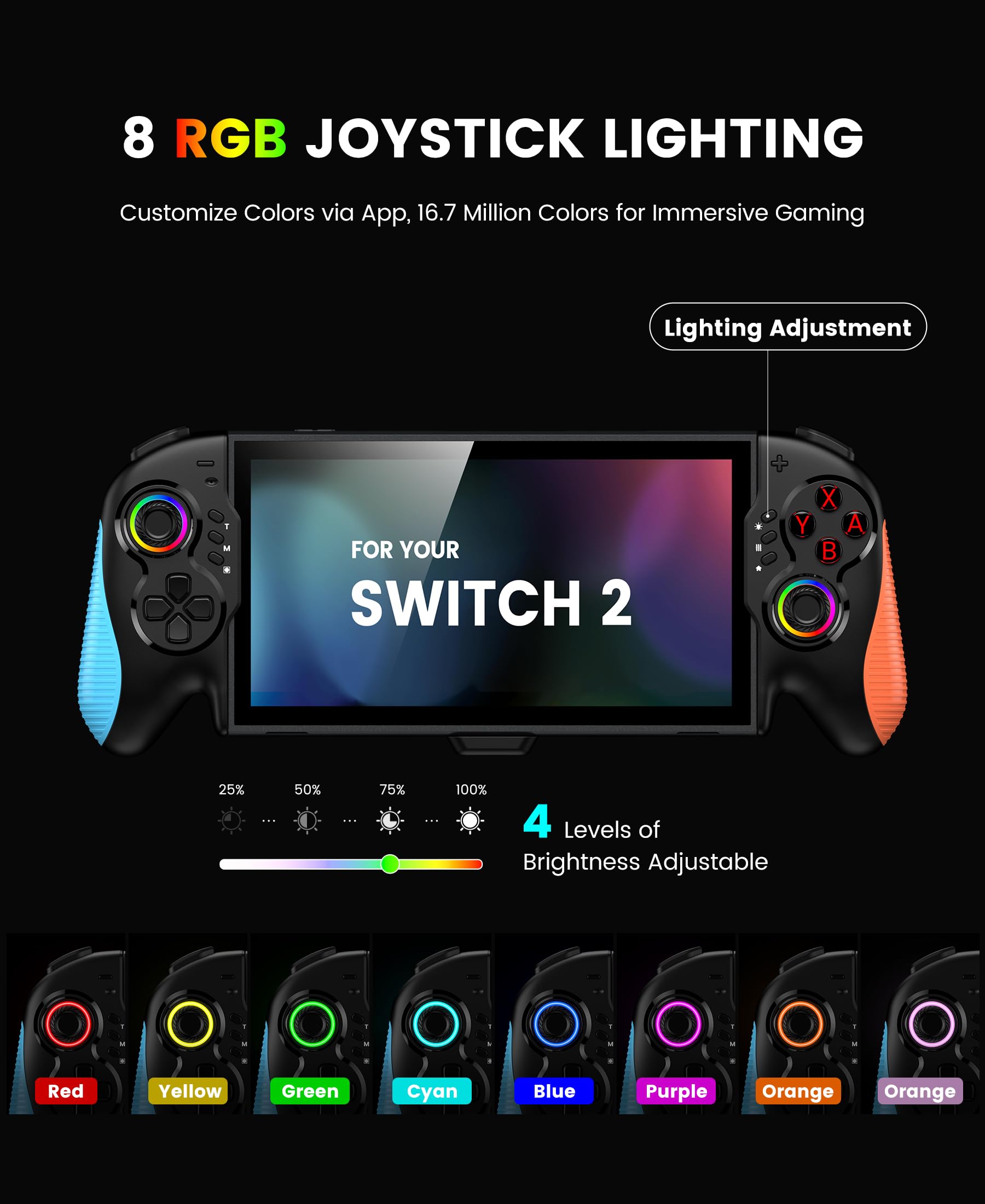 Switch Controller for Nintendo Switch/OLED, One-Piece Joypad